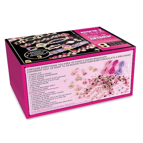 Make It Real Glamour Jewelry Set - Jewelry Box & Friendship Bracelet Kit with Beads, Chains & Charms for Girls & Teens - Ages 8+ thumbnail 3