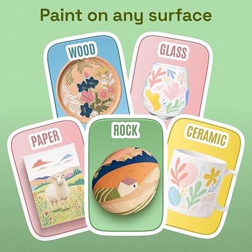 ARTISTRO 24 Pastel Acrylic Paint Markers - Paint Pens for Drawing - For Fabric, Rock, Glass, Wood, Molds - Arts & Crafts Gift for Adults, Teens, Kids, Classroom Must Haves & School Supplies thumbnail 4