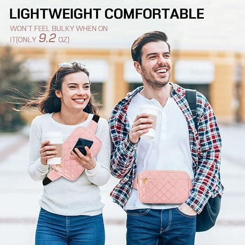 CXWMZY Fashion Fanny Packs for Women & Men, Girls Boys Teens Waist Bag Hip Bum Bag Cute Fanny Pack Casual Bum Bag with Multi-Pockets Adjustable Belts for Disney Traveling Cycling Running (Pink) thumbnail 7