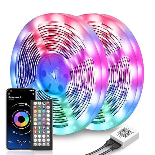 Nexillumi LED Lights for Bedroom 131ft Music Sync Color Changing Led Strip Lights (APP+Remote Control), RGB LED Strip for Room Decor Aesthetic Home Decor Gaming Room - Image 1
