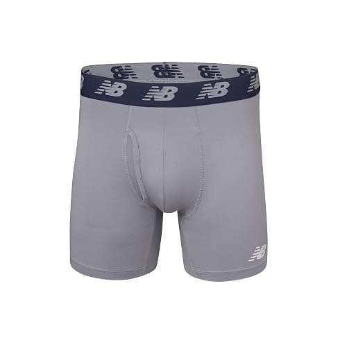 New Balance Men's Performance Boxer Briefs with Fly, Breathable Stretch Underwear, Moisture Wicking, Soft Waistband (3 Pack) thumbnail 3