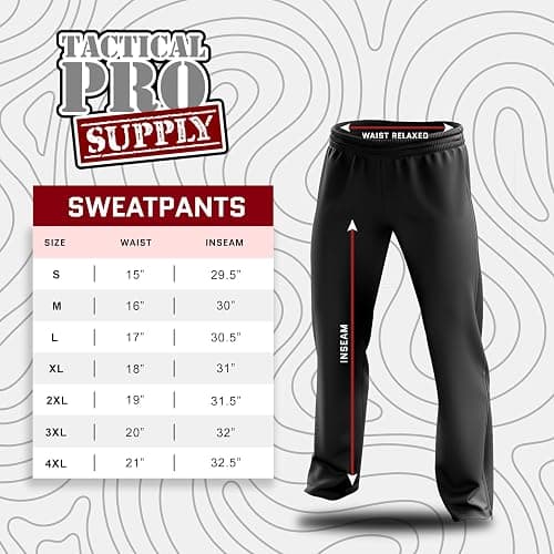 Tactical Pro Supply American Flag Sweatpants - Joggers for Men Women Fitness Workout thumbnail 4