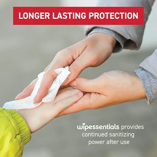 WipeEssentials Hand Sanitizer Hand Wipes for Adults and Kids - 90 wipes - 3 Packs of 30ct Hand Sanitizing Wipes, Travel Essentials thumbnail 2