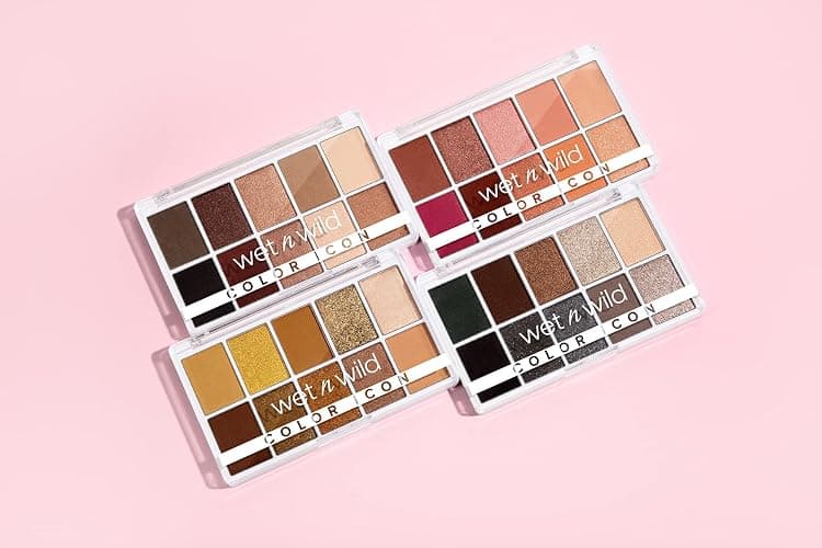 wet n wild Color Icon 10-Pan Eyeshadow Makeup Palette, Brown Nude Awakening, Long Lasting, Shimmer, Metallic, Glittery, Matte, Rich Smooth Pigment, Cruelty Free thumbnail 7