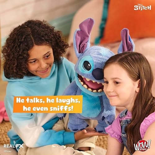 Wow! Stuff Disney Stitch Puppetronic by RealFX | Looks, Feels & Sounds Real! | Disney's Lilo & Stitch | Over 100 Action & Sounds | 18" High | Ages 6+ thumbnail 12