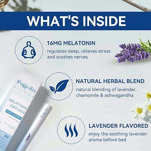 Herbal Diffuser Duo with Melatonin, Guarana & More丨Day & Night Harmony Duo for Calm Sleep & Energy Boost Support - 600 Uses Per Stick thumbnail 3