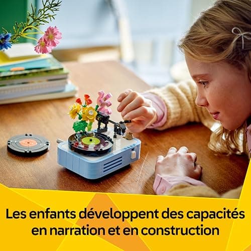LEGO Creator 3-en-1 Le Tourne-Disque et Ses Fleurs - Jeu de Construction avec Plantes - Se transforme en Radio ou Micro - Jouet sur la Musique pour garçons ou Filles dès 8 Ans - Cadeau Original 31172 thumbnail 7