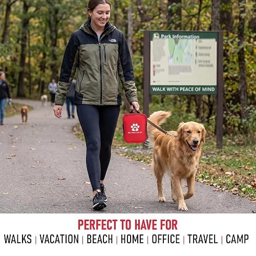 Dog First Aid Kit, Pet Travel Essentials, Emergency Supplies for Cats, Dogs | Travel-Ready Emergency Kit, Portable Kit For Pets, First Aid Pack Compact Safety Essentials for Hiking, Camping & Road Trips thumbnail 5