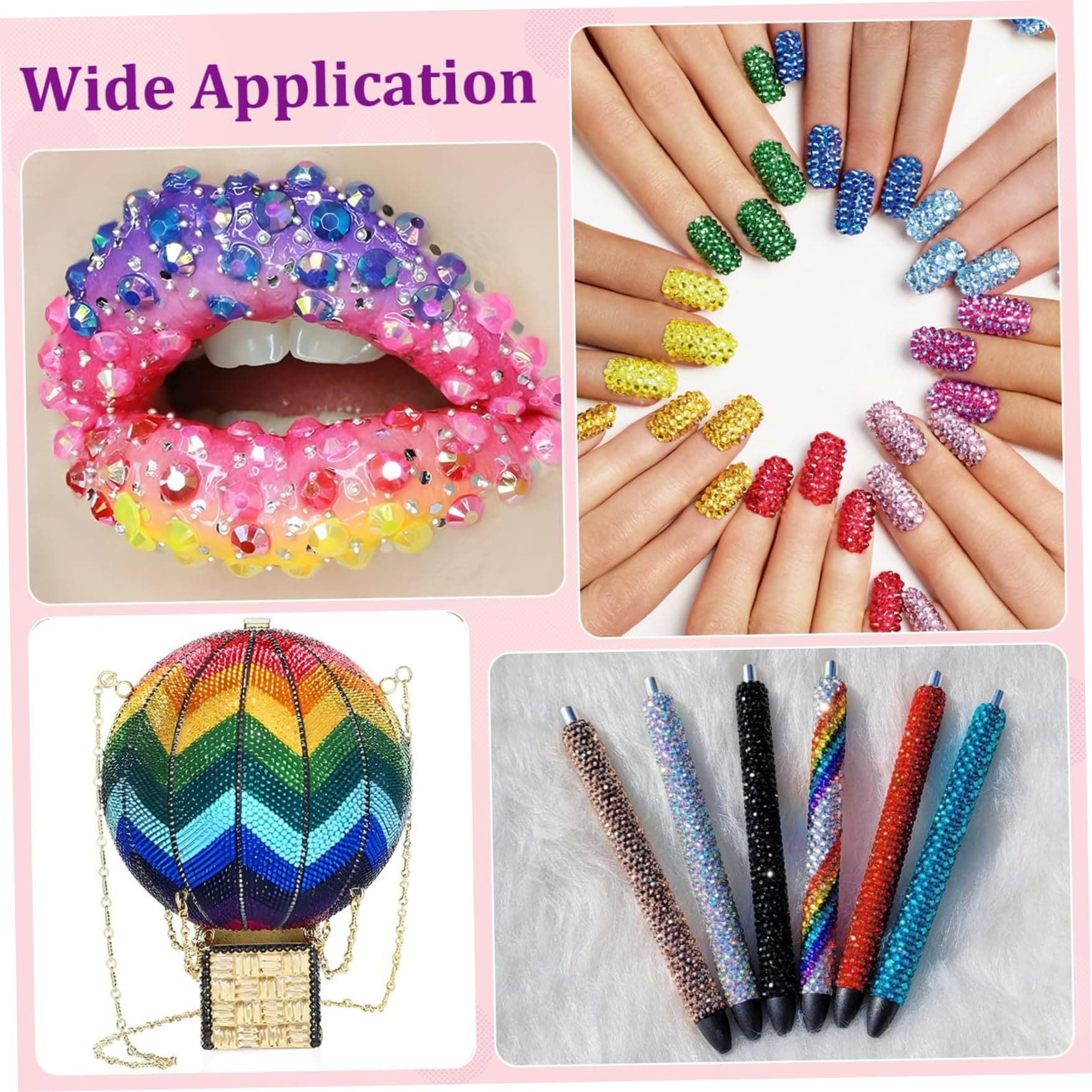 Bedazzled Gemstones, 32000pcs Resin Rhinestones Bedazzling Kit with 3Pcs 10ml Glue, 0.3cm Colorful Rhinestone Bedazzler Kit for Craft Clothes Mugs Shoes Fabric Nail Art 40 Colors thumbnail 5