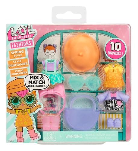 L.O.L. Surprise! Fashion Packs Spring Style - 6 Unique Styles Each with (3) Outfits, (2) Pairs of Shoes, (4) Accessories – Mix and Match Styles to Create Tons of New Looks - Great Gift for Girls Age 4+ - Image 1