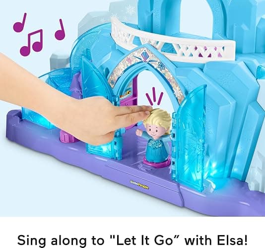 Fisher-Price Little People Toddler Toy Disney Frozen Elsa’s Ice Palace Musical Playset with Figures for Pretend Play Kids Ages 18+ Months (Amazon Exclusive) thumbnail 5