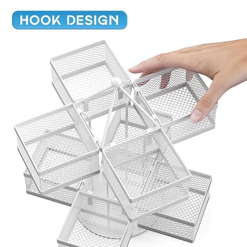 VOGWOLTH Tea Bag Organizer, Tea Bag Storage Holder Spinning Carousel 96 Teabags Container, Lazy Susan Coffee Creamer Sweetener Tea Caddy for Kitchen Counter Cabinet Pantry Shelf Organizer thumbnail 4