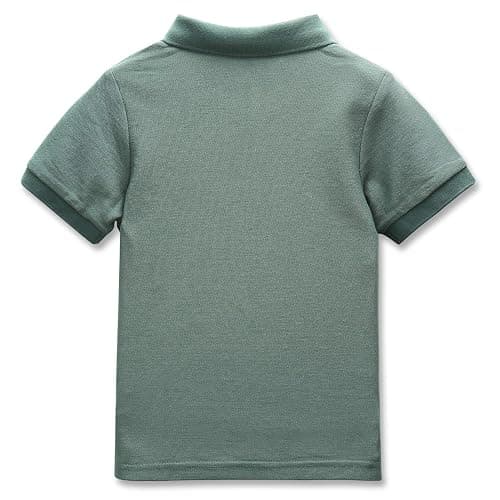 CUNYI Boys' Cotton Pique Polo Shirts Uniform Short Sleeve Tops thumbnail 5