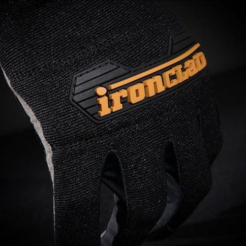Ironclad General Utility Work Gloves GUG, All-Purpose, Performance Fit, Durable, Machine Washable (1 Pair) Black thumbnail 10