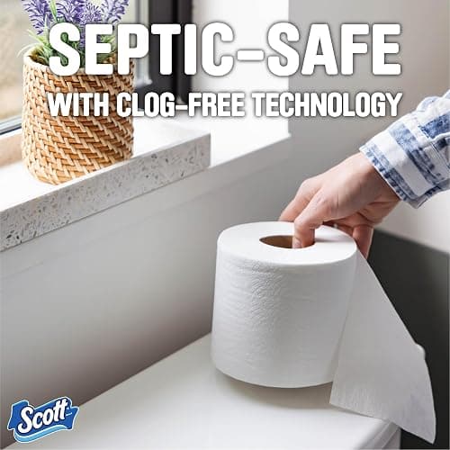 Scott 1000 Toilet Paper, 32 Rolls, Septic-Safe, 1-Ply Toilet Tissue thumbnail 5