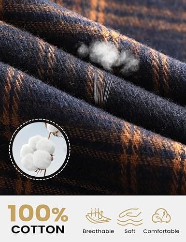 Wyeysyt Women Plaid Pants Gingham Pajama Pants Baggy Sweatpants | Wide Leg Pants, Elastic Drawstring Sweatpants, Fall Winter Casual Pants thumbnail 4
