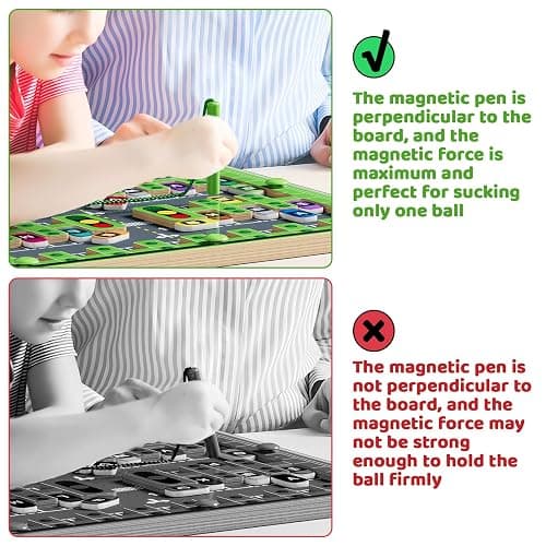 zhiwuzhu Magnetic Alphabet Maze,Montessori Toys,Alphabet Puzzle Toddler Toys for Ages 2-4,Sensory Toys Fine Motor Skills,Birthday Gifts for Kids thumbnail 6