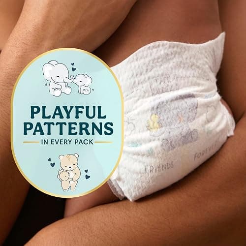 Pampers Swaddlers Newborn Diapers, Size Newborn (10 lbs), 84 Count, Fragrance Free, Hypoallergenic, Absorbent, Pediatrician Recommended, Skin Safe thumbnail 11