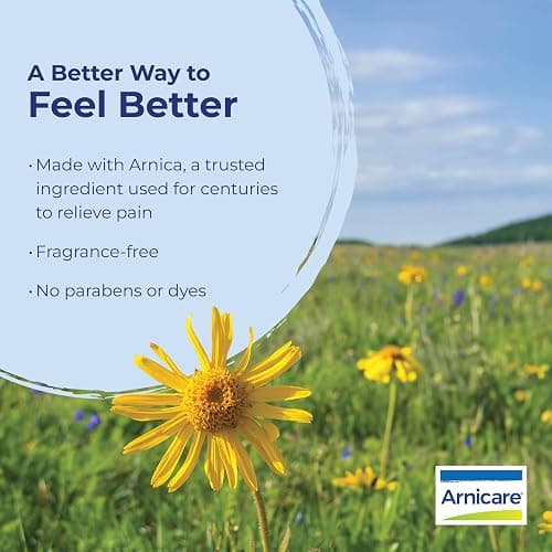 Boiron Arnicare Gel for Relief of Joint Pain, Muscle Pain, Muscle Soreness, and Swelling from Bruises or Injury - Non-greasy and Fragrance-Free - 2.6 oz thumbnail 5