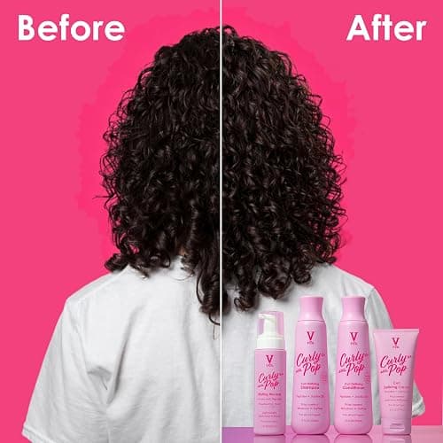 V&Co. Beauty Curly Pop Curl Defining Cream – Curl Cream for Curly Hair, Anti Frizz & Moisturizing Hair Care with Peptides & Jojoba Oil – Defines Curls, Enhances Elasticity & Adds Hydration – 6 oz thumbnail 4