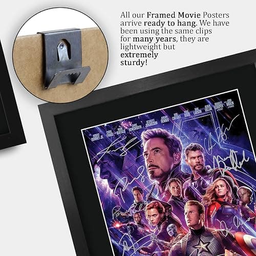 HWC Trading Avengers Endgame A3 Gerahmte Signiert Gedruckt Autogramme Bild Druck-Fotoanzeige Geschenk Für Marvel Captain America Ironman Thor Filmfans thumbnail 5