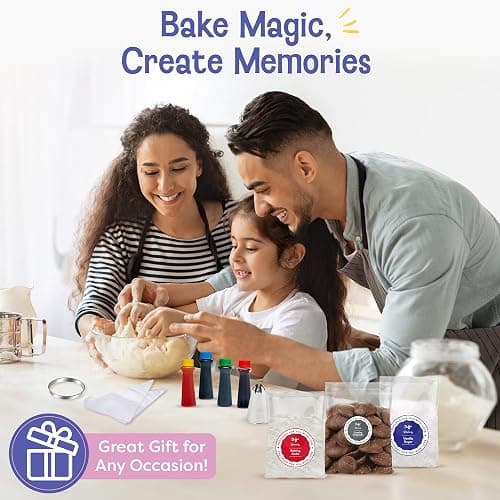 Baketivity x Duff Goldman Unicorn Cookies Kids Baking Kit | Cooking Kits with Premeasured Ingredients, Decorating Supplies, STEM Activities for Girls and Boys Ages 6-12 thumbnail 6