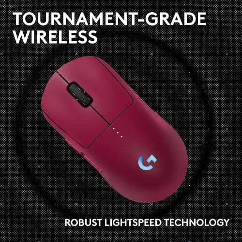 Logitech G PRO 2 Lightspeed Wireless Gaming Mouse, Right- or Left-Handed Mouse with up to 4 Customizable and Switchable Magnetic Side Buttons, 44K DPI Sensor, USB-C Charging, for PC/Mac - Magenta thumbnail 5