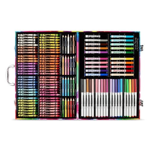 Crayola Inspiration Art Case Coloring Set - Tie-Dye (140ct), Art Supplies Set For Kids, Travel Drawing Kit, Holiday & Christmas Gift for Girls & Boys, Ages 5+ [Amazon Exclusive] thumbnail 5