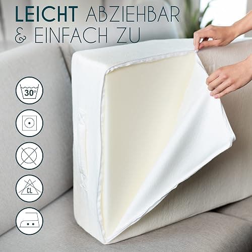 Dreamzie Ergonomisches Venenkissen Beinhochlagerungskissen Made in EU und Oeko TEX - Beinkissen Memory-Schaum - Beinauflage Atmungsaktiv Waschbar Hypoallergen thumbnail 8