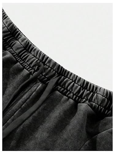 SOLY HUX Men's Y2k Baggy Sweatpants Straight Leg Drawstring Elastic Waist Hip Hop Casual Pants Streetwear thumbnail 3