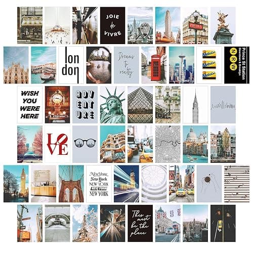 PANYI 50 Pcs Album Cover Aesthetic Pictures Wall Collage Kit4*6IN,Aesthetic Picture Indie Room Deco,Art Posters for Dorm Wall Decor,Double-sided Printing,Posters for Room Aesthetic thumbnail 2