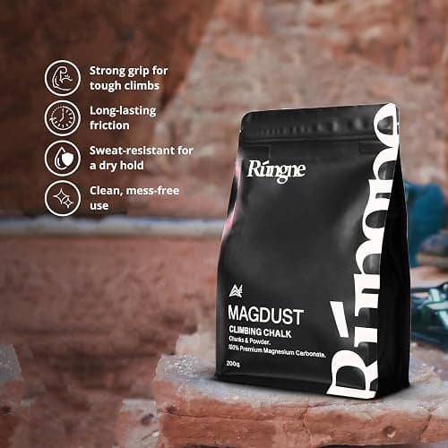 RUNGNE Premium Sports Chalk for Rock Climbing, Bouldering, and Weightlifting - High-Performance Chalk for Superior Grip and Sweat Resistance thumbnail 2