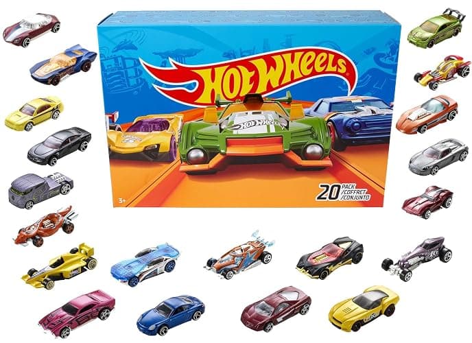 Hot Wheels Toy Cars & Trucks 20-Pack, Set of 20 1:64 Scale Vehicles for Play or Display, Instant Collection (Styles May Vary) (Amazon Exclusive) - Image 1