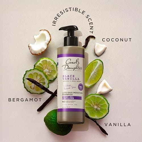 Carol's Daughter Black Vanilla Moisture Sulfate Free Shampoo for Curly, Wavy or Natural Hair, Moisturizing Hair Care for Dry, Damaged Hair, 12 Fl Oz thumbnail 6