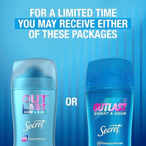 Secret Outlast Antiperspirant Deodorant for Women, 72hr Sweat & Odor Protection, PH Balancing Minerals, Invisible Solid, Completely Clean Scent, Travel Size, 0.5 oz thumbnail 7