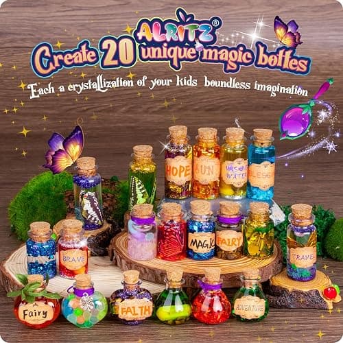 Alritz Fairy Potions Kit, Magic Mix Kit 20 Bottles, Christmas Gifts Decorations Ornaments Garden Crafts Birthday Gifts Toys for Girls and Boys 6 7 8 9 10 11 12+Years Old Families Party Indoor Outdoor thumbnail 2