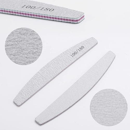 35 Count 100/180 Grit Nail Files and Buffers Kit, Reusable Sanding Buffing Blocks Sponge File Double Sides Emery Boards thumbnail 3