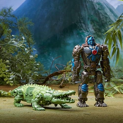 Transformers: Rise of the Beasts Movie, Beast Alliance, Beast Combiners 2-Pack Optimus Primal & Skullcruncher Toys, Ages 6 and Up, 5-inch thumbnail 7