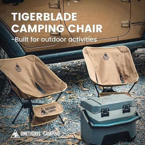 ONETIGRIS Tigerblade Camping Chair, Lightweight Folding Backpacking Hiking Chair, Compact Portable 330 lbs Capacity thumbnail 4
