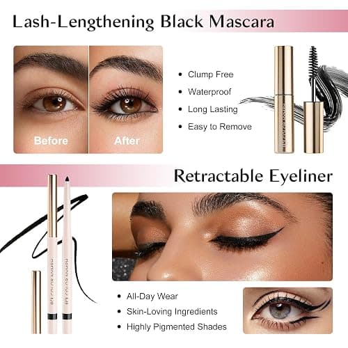 Color Nymph Makeup Kit for Teen Girls Full Makeup Set with Train Case Pink | Beginner Makeup Kit for Teens, 17pcs Makeup Set, Makeup Train Case Pink, Removable Make Up Kits for Travel, Touch-ups, Vegan thumbnail 7