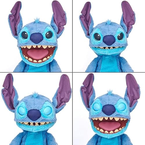 Wow! Stuff Disney Stitch Puppetronic by RealFX | Looks, Feels & Sounds Real! | Disney's Lilo & Stitch | Over 100 Action & Sounds | 18" High | Ages 6+ thumbnail 4