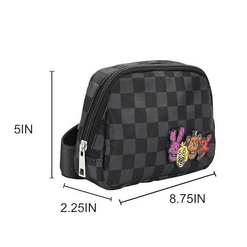 Five Nights at Freddy’s Checkered Belt Bag with Character Icons and Adjustable Strap thumbnail 3