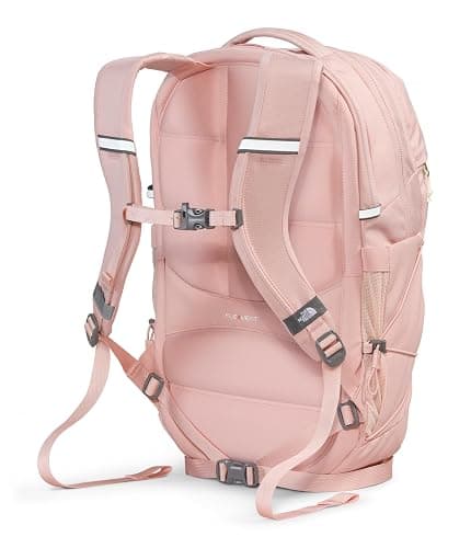 The North Face Women's Borealis Commuter Laptop Backpack | Everyday Travel Bag with 16" Laptop Sleeve, Women-Specific Fit, Reflective Details, Pink Moss Dark Heather/Gardenia White-NPF, One Size thumbnail 3