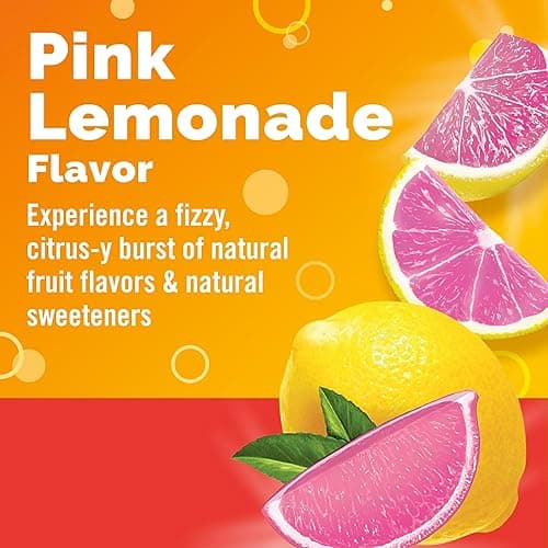 Emergen-C 1000mg Vitamin C Immune Support Powder Pink Lemonade 30CT includes Zinc, Manganese, 7 B Vitamins and Electrolytes for Back to School Essentials thumbnail 4