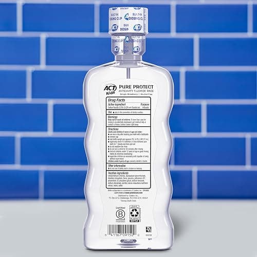 ACT Kids Anticavity Fluoride Mouthwash, Sugar & Alcohol Free Mouth Rinse Strengthens Teeth, Simply Strawberry, 16.9 fl. oz.(Pack of 3) thumbnail 2