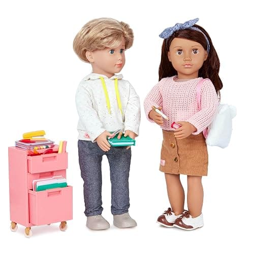 Our Generation - Ready, Set, Learn! - 18-inch Doll Accessories - Classroom Filing Cabinet - Furry School Bag & School Supplies - Pretend Play Toy - Kids 3 Years + thumbnail 5