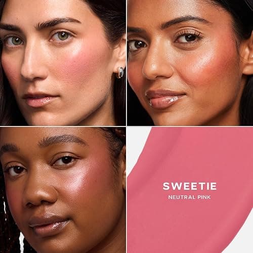Saie Mini Dew Liquid Blush for Cheeks - Hydrating Cream Blush Stick with a Blendable + Buildable Formula - Skincare Infused Dewy Cheek Tint for a Natural Flush - Clean, Vegan Makeup - Sweetie (.24 oz) thumbnail 3