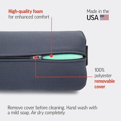OPTP The Original McKenzie Lumbar Roll – USA-Made Low Back Lumbar Support for Office Chair & Car Seat Back Support Cushion. The Preferred Lumbar Pillow by Physical Therapists - Firm Density thumbnail 5