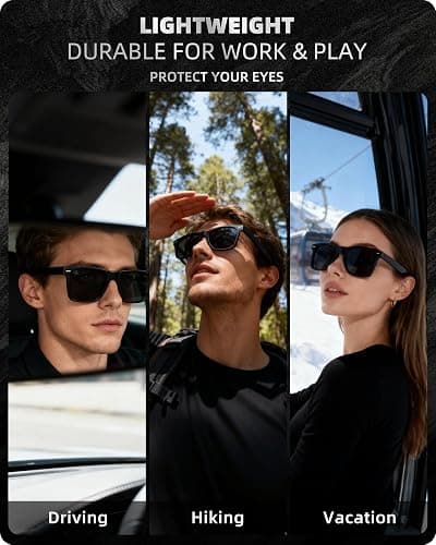 tanmigot Classic Polarized Sunglasses for Women Men,UV400 Protection Retro Sun Glasses Shades for Driving Vacation Fishing thumbnail 2