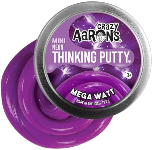 Crazy Aaron's Putty Mini Tins – Pearl Paradise, Emerald City & Mega Watt – Gift Set 3 Pack (.47 oz Each) – Stretch, Sculpt & Squish Sensory Toy – Non-Toxic – Ages 3+ – Made in USA thumbnail 4